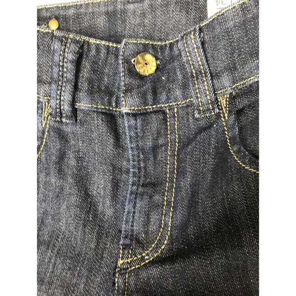 Diesel Industry Brucke Woman 26x30 Blue Denim Jeans Skinny Leg Hemmed Stretch - Picture 6 of 10